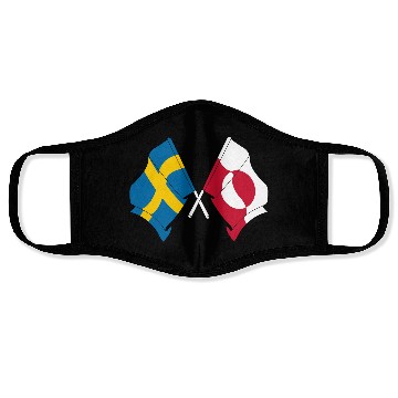 Discover Flag Sweden, Flag Greenland Face Masks