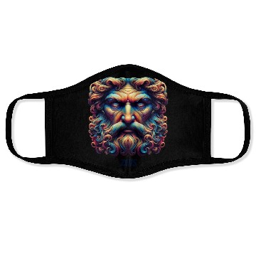 Discover face of zeus mythosview Face Masks