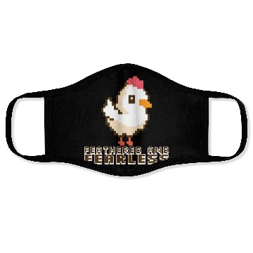Discover Feathered and Fearless: Bold 8-Bit Chicken Face Masks