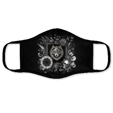 Discover Wolf head 17 Face Masks