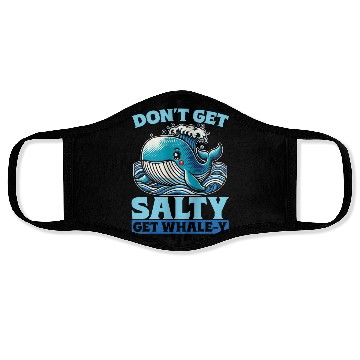 Discover Whale Watching Don't Get Salty Get Sea Creatures Face Masks