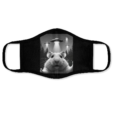Discover UFO Funny Hamster Face Masks