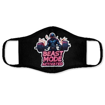 Discover Beast-Mode Activated Cyberpunk Gym Face Masks