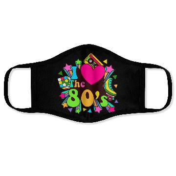 Discover Retro 80s Style design – Perfect for Nostalgia Fa Face Masks