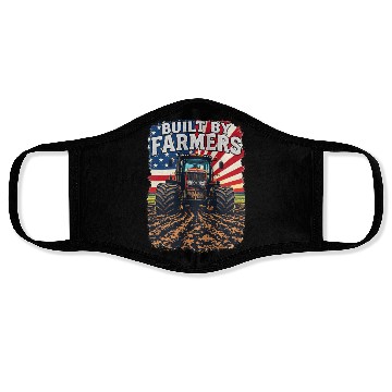 Discover Built By Farmers Proud American Farmer Tractors Face Masks