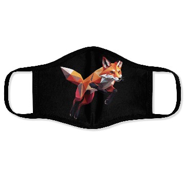 Discover Geometric Fox Face Masks