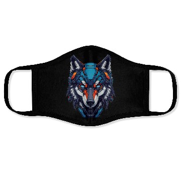 Discover Wolf head 23 Face Masks
