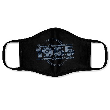 Discover 60th Birthday Retro 1965 Limited Edition Face Masks
