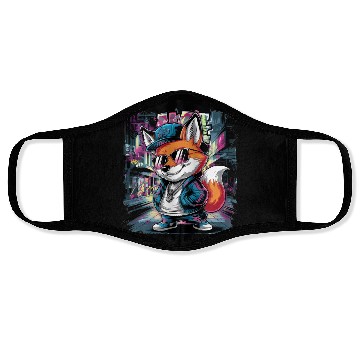 Discover Gangsta Fox Swagger Face Masks
