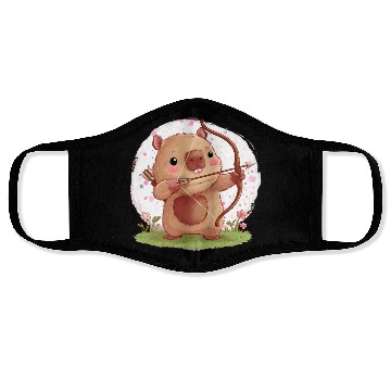 Discover Not Today Cupid Funny Anti-Valentine's Day Face Masks