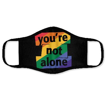 Discover You are Not Alone Rainbow Face Masks