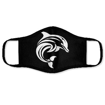 Discover Dolphin T Tattoo In Sweeping Shape Face Masks