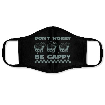 Discover Don't Worry, Be Cappy - Funny Capybara Design Face Masks