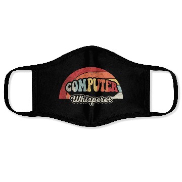 Discover Computer Whisperer Geek Nerd Funny Retro Vintage Face Masks