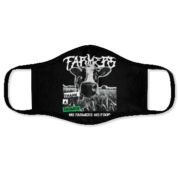 Discover Thank a farmer DESIGN Face Masks