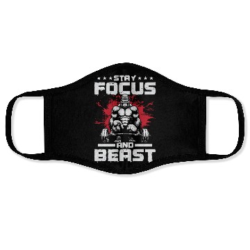 Discover Stay Focused & Beast Face Masks