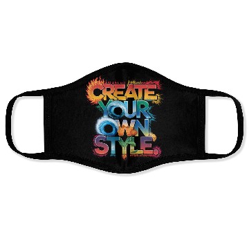 Discover Create Your Own Style" - Unique and Creative Desig Face Masks