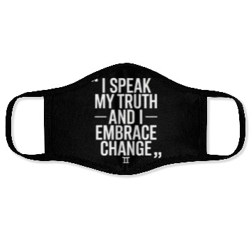 Discover Gemini Zodiac: I Speak My Truth And I Embrace Face Masks