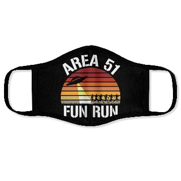 Discover Area 51 Fun Run I Aliens UFO Roswell Alien Face Masks