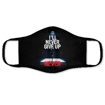 Discover Never Give Up Motivation Face Masks