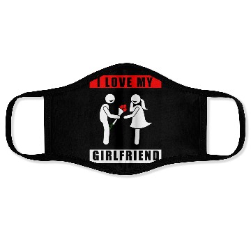 Discover i love my girlfriend Face Masks