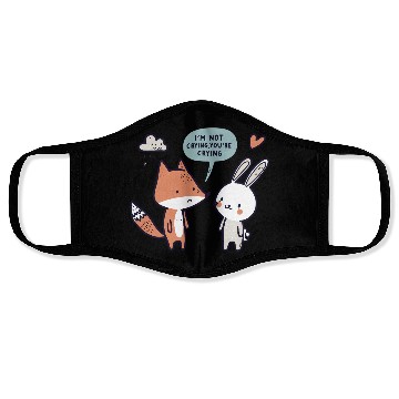 Discover Valentine's "I'm Not Crying" Design - Funny egyape Face Masks