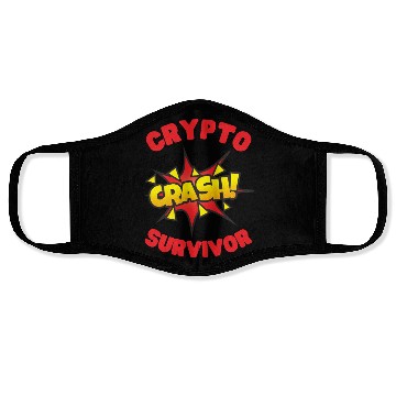Discover CRYPTO crash survivor Face Masks