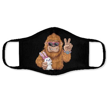 Discover Bigfoot And Bunny Happy Easter Funny Face Masks