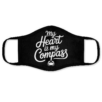 Discover My Heart Is My Compass Cancer Zodiac Wisdom Face Masks