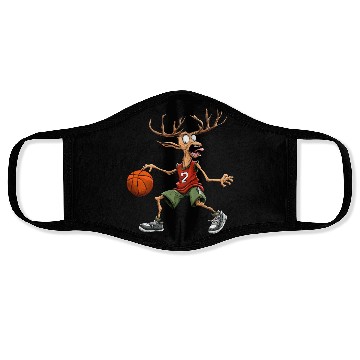 Discover Basketball player deer Face Masks