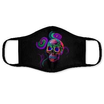 Discover ELECTRIC SUGAR SKULL Face Masks