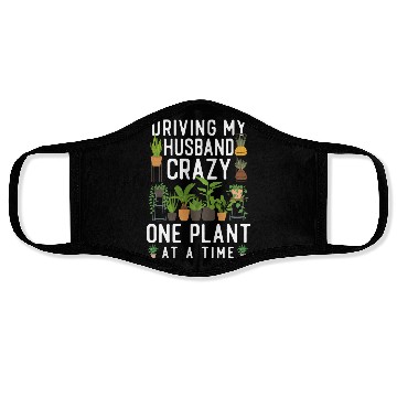 Discover Plant Lover Gardening Husband Wife Face Masks