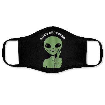 Discover Alien Approved Retro Sci-Fi Face Masks