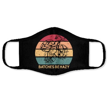 Discover Batches Be Hazy Hops Retro Sunset IPA Brewing Beer Face Masks