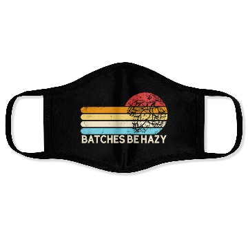 Discover Batches Be Hazy Hops Retro Sunset IPA Brewing Beer Face Masks