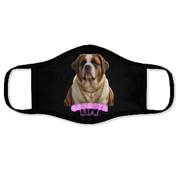Discover Gangsta Life Saint Bernard 3 Face Masks
