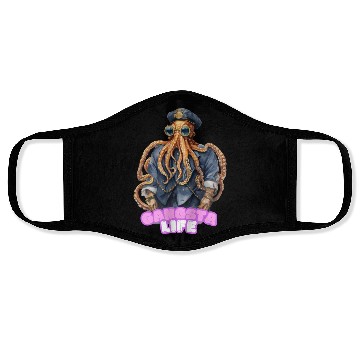 Discover Gangsta Life Octopus Face Masks