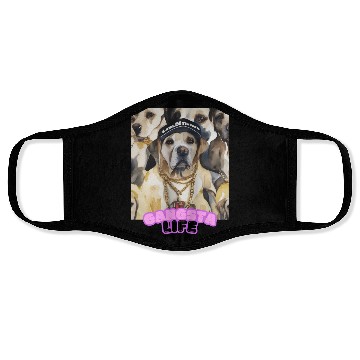 Discover Gangsta Life Labrador 5 Face Masks