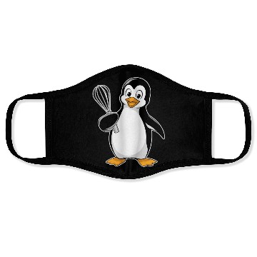 Discover Whisk-Wielding Penguin Chef Delight Face Masks