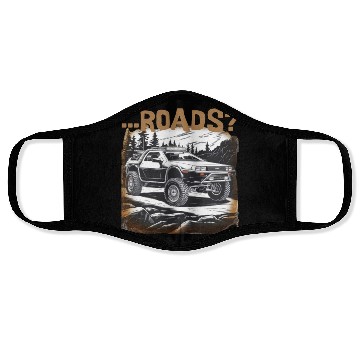 Discover Off-road Delorean Face Masks