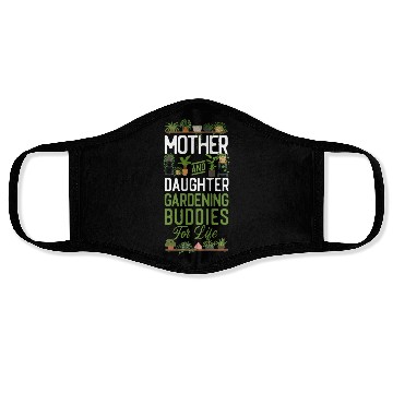 Discover Plant Lover Gardening Mom Daughter Face Masks