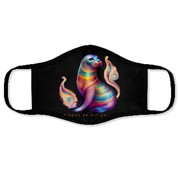 Discover Pisces Spirit Animal Seal Alebrije Female Face Masks