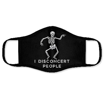 Discover "I Disconcert People" Dancing Skeleton (Light) Face Masks