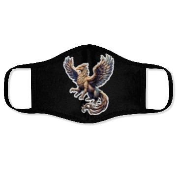 Discover Celestial Griffin Soars Face Masks