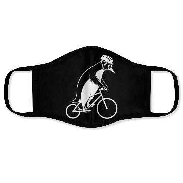 Discover Penguin Riding Bicycle With Helmet Creativity Face Masks
