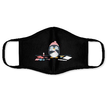 Discover Crafting Hobby Penguin with Scissors Relaxation Face Masks