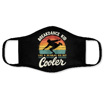 Discover Breakdance Kid Breakdancer Retro Dance B-boys Face Masks