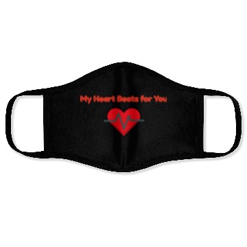 Discover My Heart Beats for You -Funny Doctor Valentine Face Masks