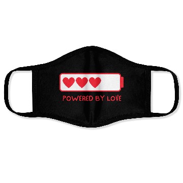 Discover Copy of Powered by love Face Masks