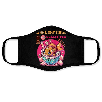 Discover Goldfish Japanese Bubble Tea Face Masks
